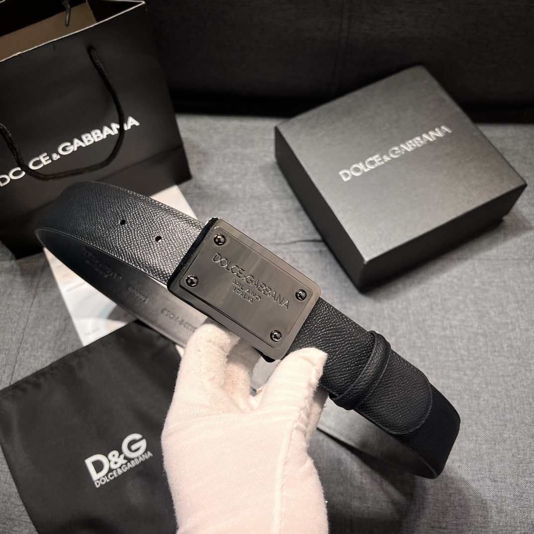P426 Purchase of real grade DG belts. 4.0 and DOLCE GABBANA DG, new DG-head cow skin - 图片 3