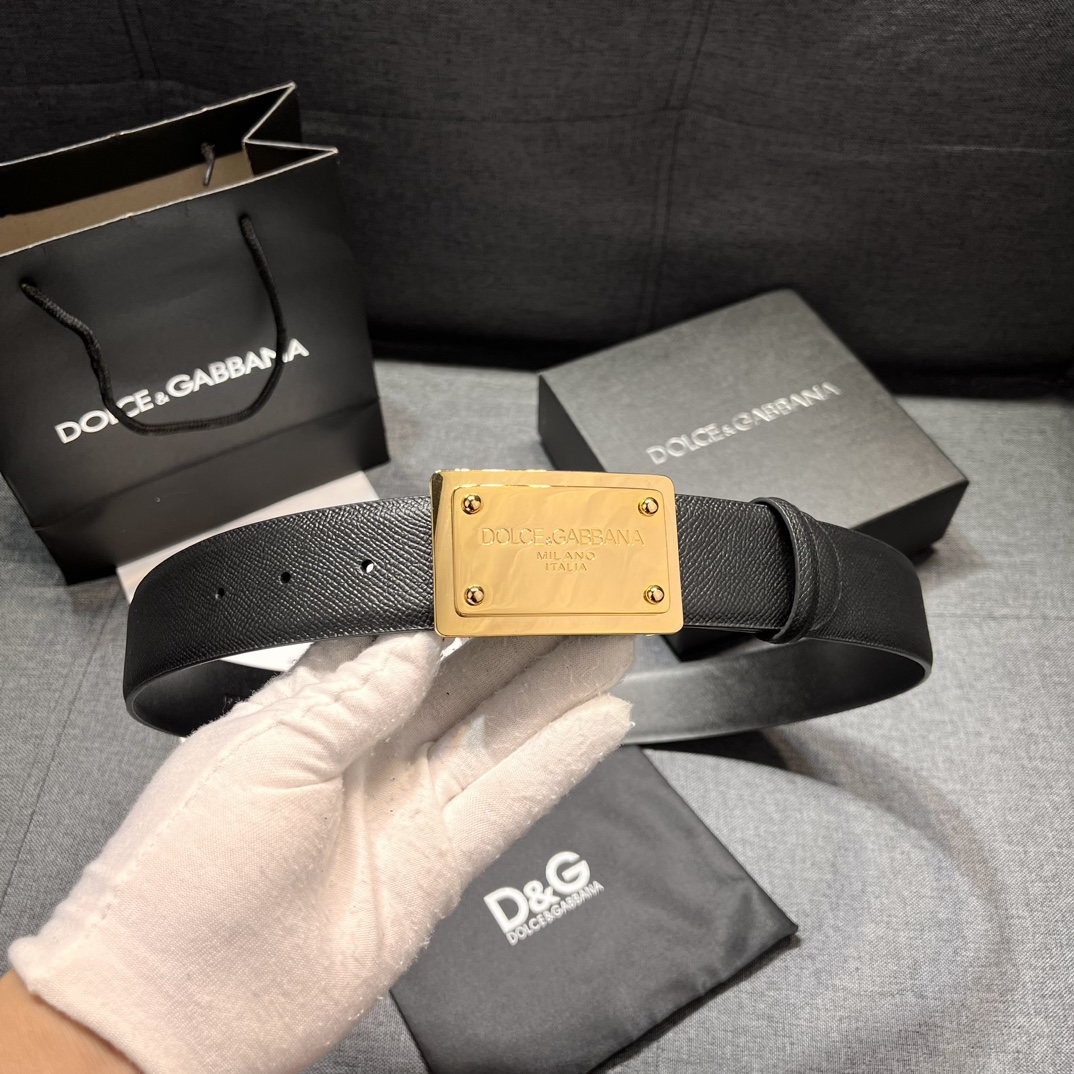P426 Purchase of real grade DG belts. 4.0 and DOLCE GABBANA DG, new DG-head cow skin - 图片 5