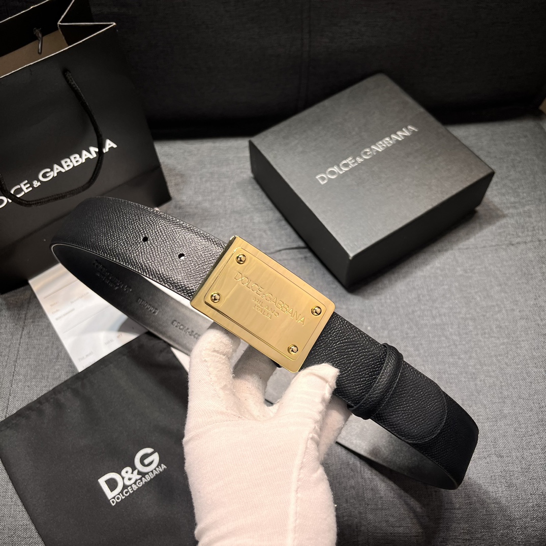 P426 Purchase of real grade DG belts. 4.0 and DOLCE GABBANA DG, new DG-head cow skin - 图片 3