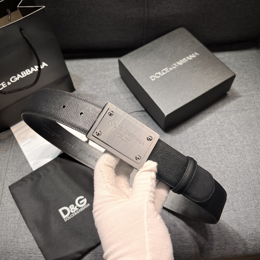 P426 Purchase of real grade DG belts. 4.0 and DOLCE GABBANA DG, new DG-head cow skin - 图片 4