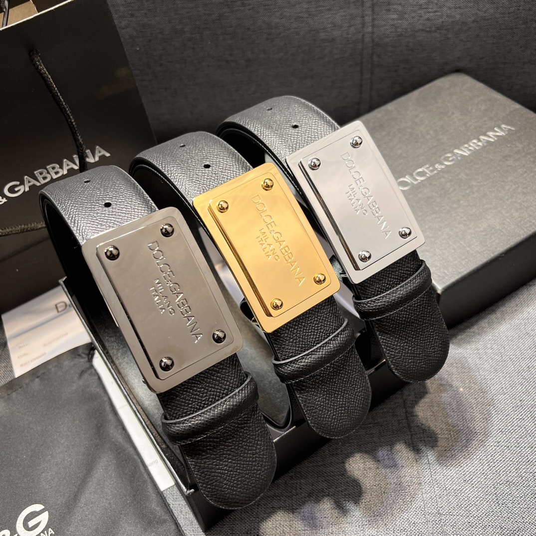 P426 Purchase of real grade DG belts. 4.0 and DOLCE GABBANA DG, new DG-head cow skin - 图片 2