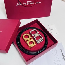 Ferragamo · 一带双扣 此款采用進口皮制作·專櫃原單品質·搭配原版Gancio五金·3.5cm规格·可调式皮带 Ferragamo · 一带双扣 此款采用進口皮制作·專櫃原單品質·搭配原版Gancio五金·3.5cm规格·可调式皮带
