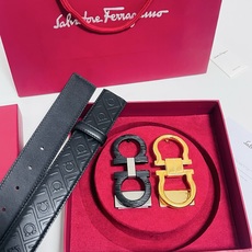 Ferragamo · 一带双扣 此款采用進口皮制作·專櫃原單品質·搭配原版Gancio五金·3.5cm规格·可调式皮带 Ferragamo · 一带双扣 此款采用進口皮制作·專櫃原單品質·搭配原版Gancio五金·3.5cm规格·可调式皮带