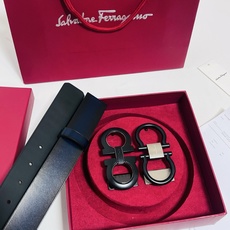 Ferragamo · 一带双扣 此款采用進口皮制作·專櫃原單品質·搭配原版Gancio五金·3.5cm规格·可调式皮带 Ferragamo · 一带双扣 此款采用進口皮制作·專櫃原單品質·搭配原版Gancio五金·3.5cm规格·可调式皮带