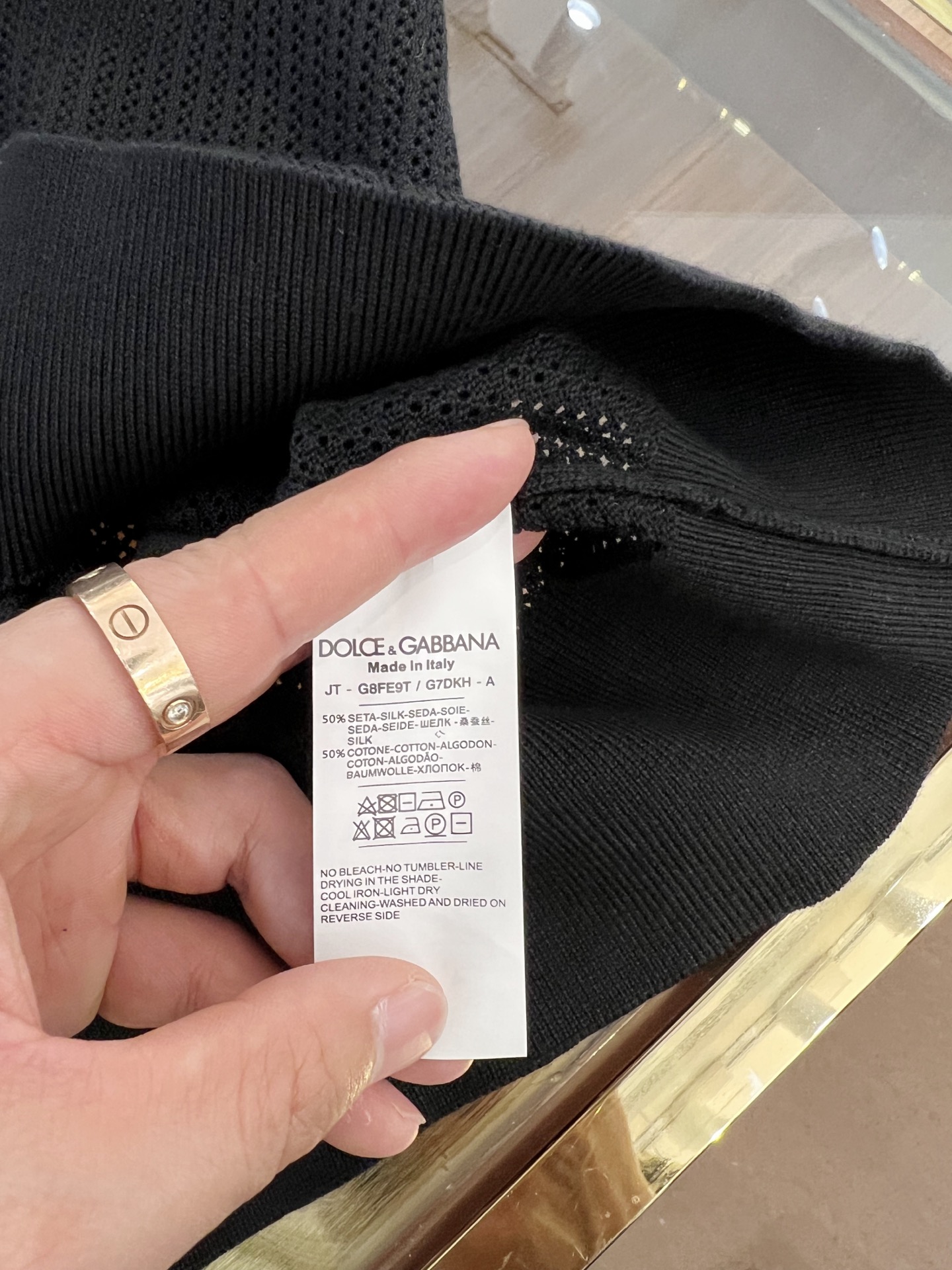 Dolce & Gabbana Black Knit T-Shirt with Embroidered Logo - Latest Collection 7 i1740669246941 5909 0 9