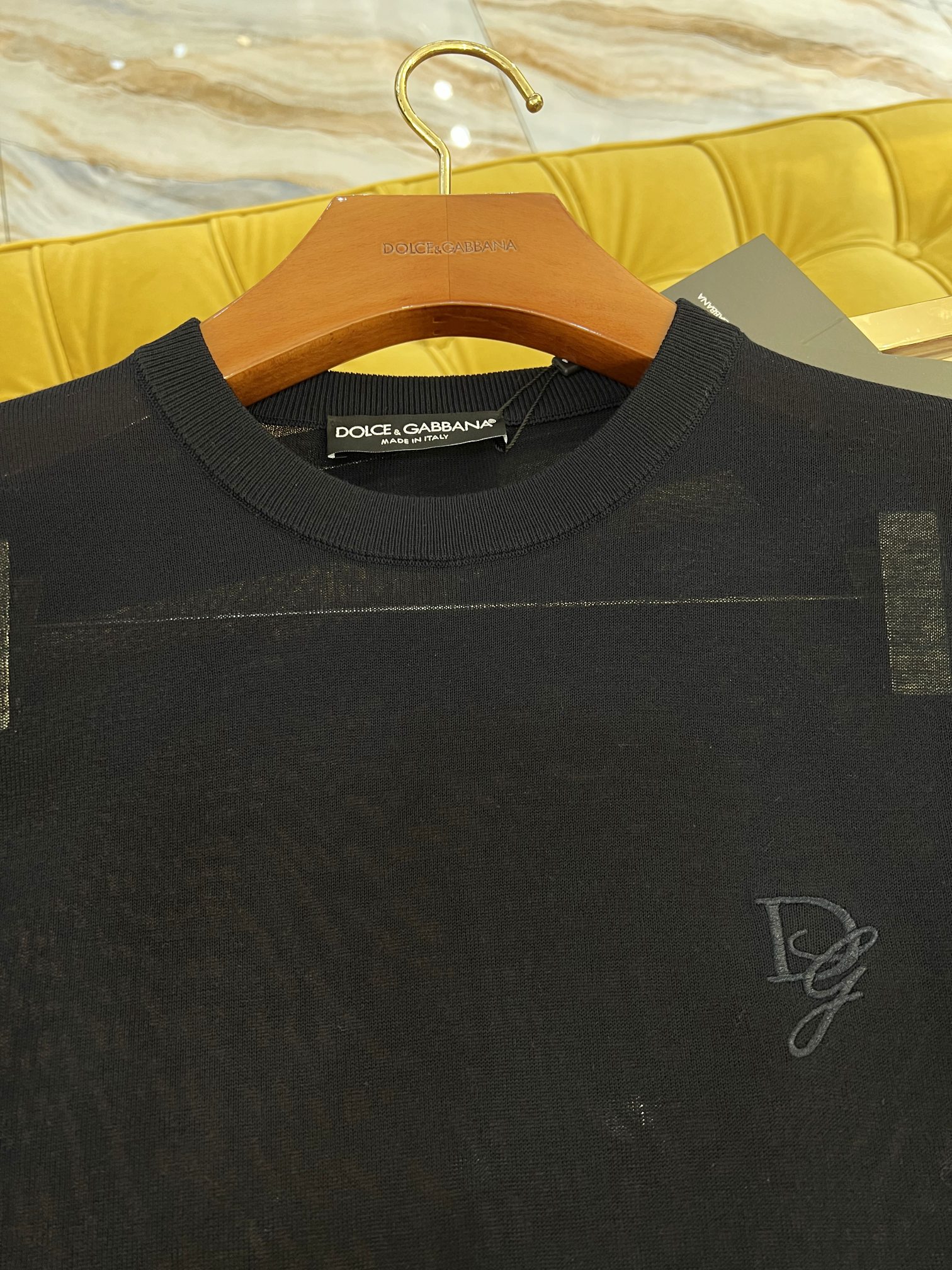 Dolce & Gabbana Blue Silk Knit T-Shirt with Embroidered DG Logo 5 a1741011193758 5872