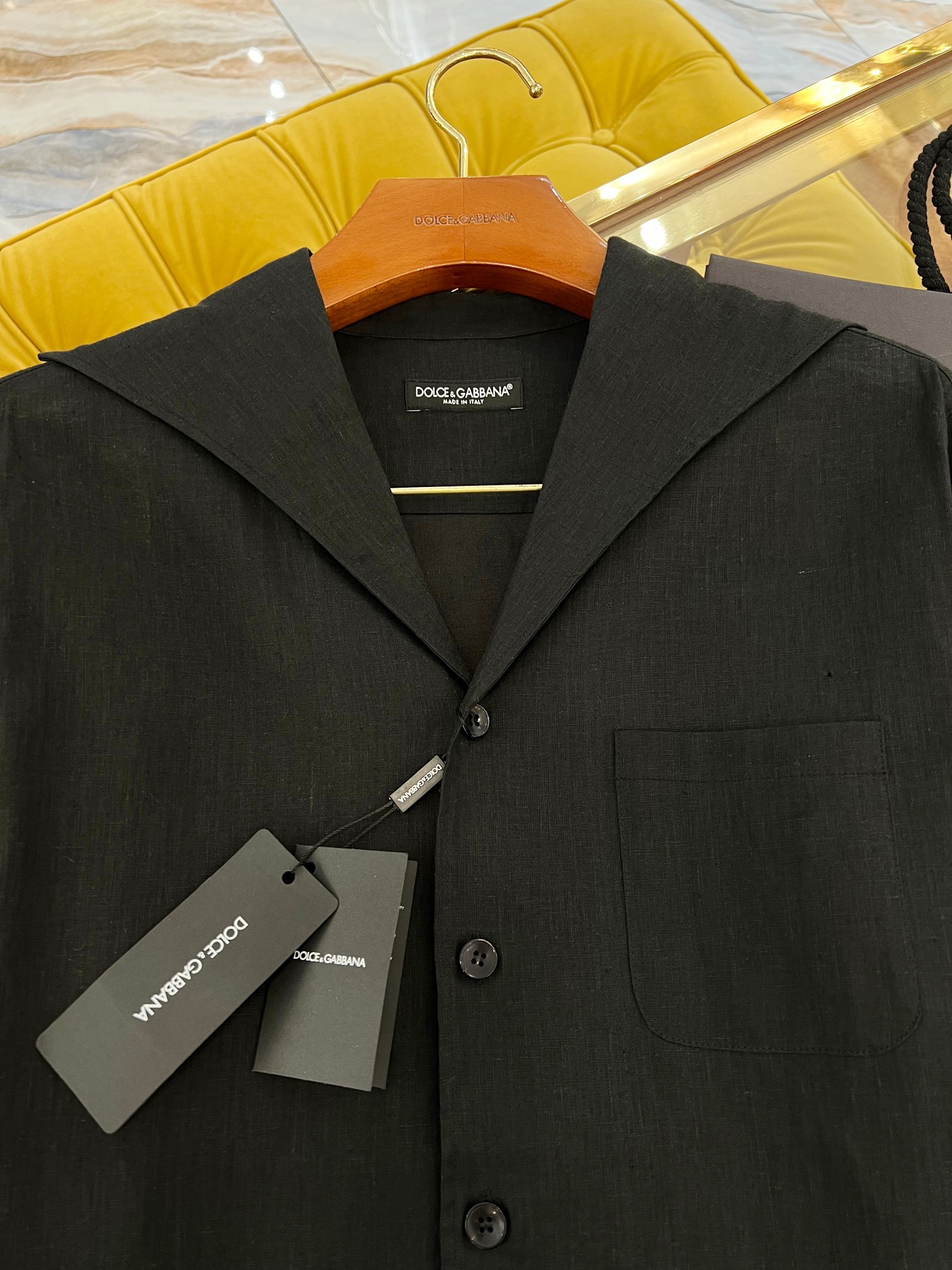 “2025 SS+DG New Flax Shirt with Unique Naval Design for Fashioners” - 图片 4
