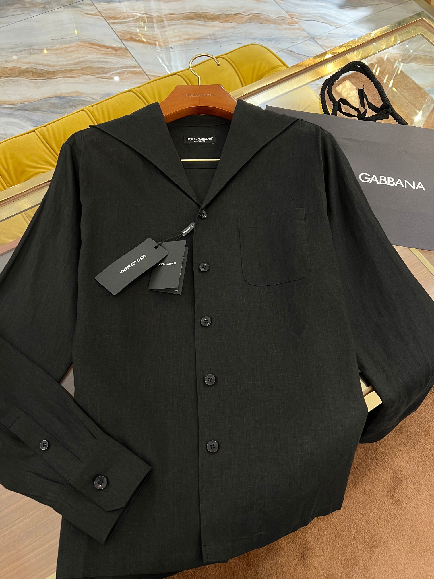 “2025 SS+DG New Flax Shirt with Unique Naval Design for Fashioners” - 图片 3