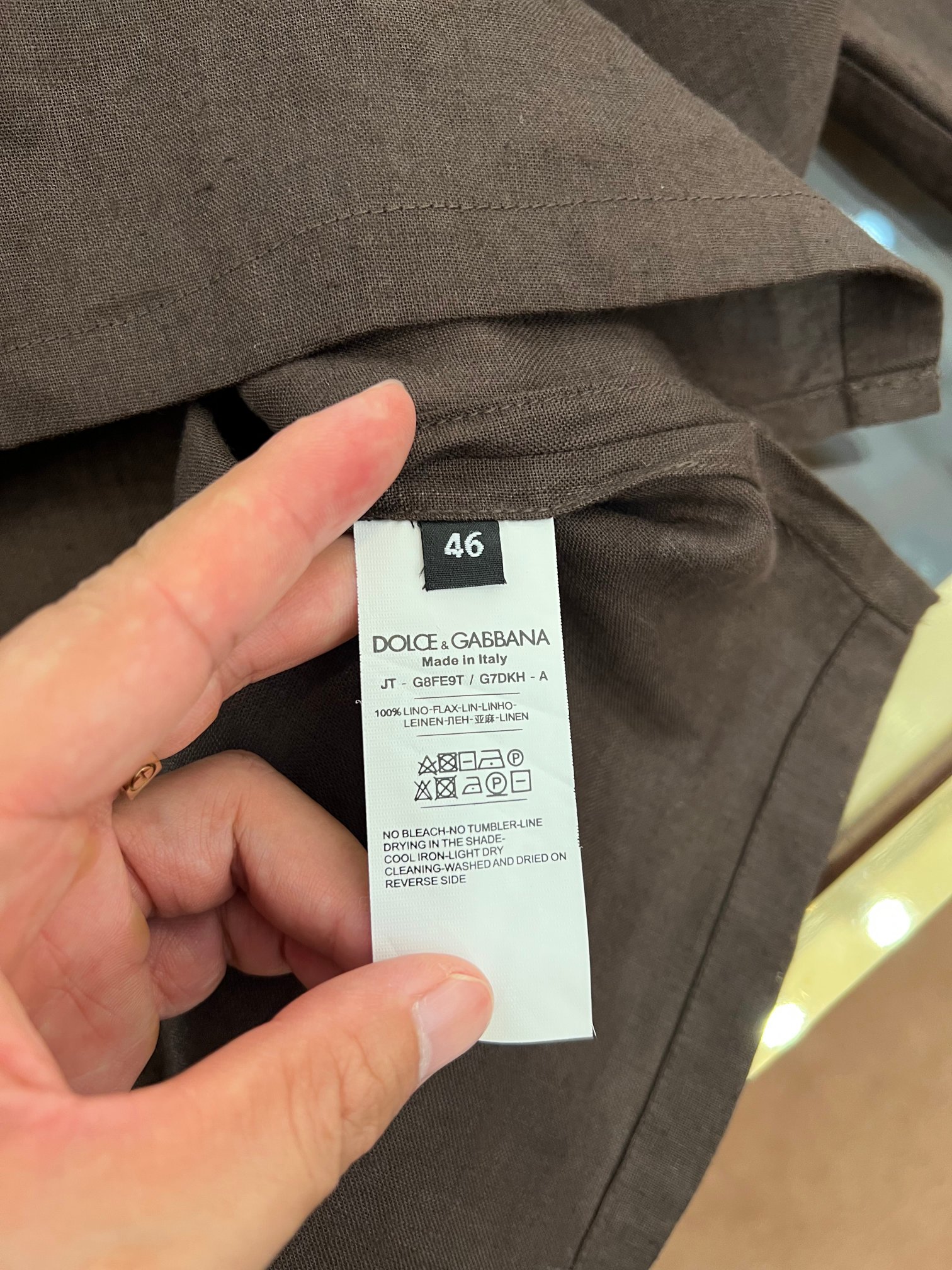 “2025 SS+DG New Flax Shirt with Unique Navy Collar Design for Fashionable Men” - 图片 6