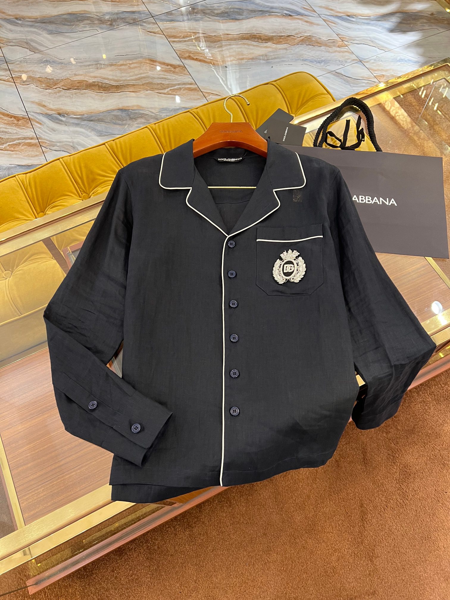 /套  2025SS🔥DG最新款休闲亚麻套装 新贵风系列 顶级手工印度丝 100%亚麻面料定织 前短后长