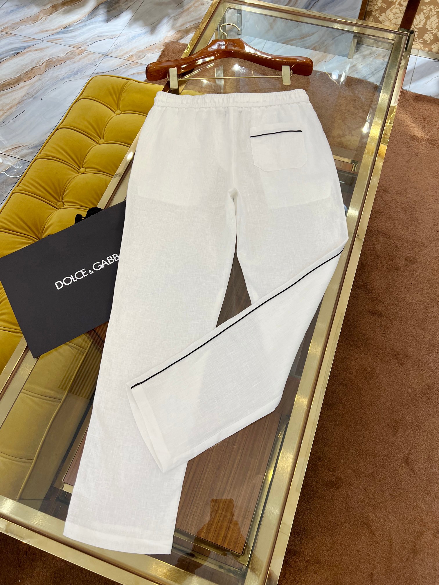 /套  2025SS🔥DG最新款休闲亚麻套装 新贵风系列 100%亚麻面料定织 细节全部对版 一套入不拆