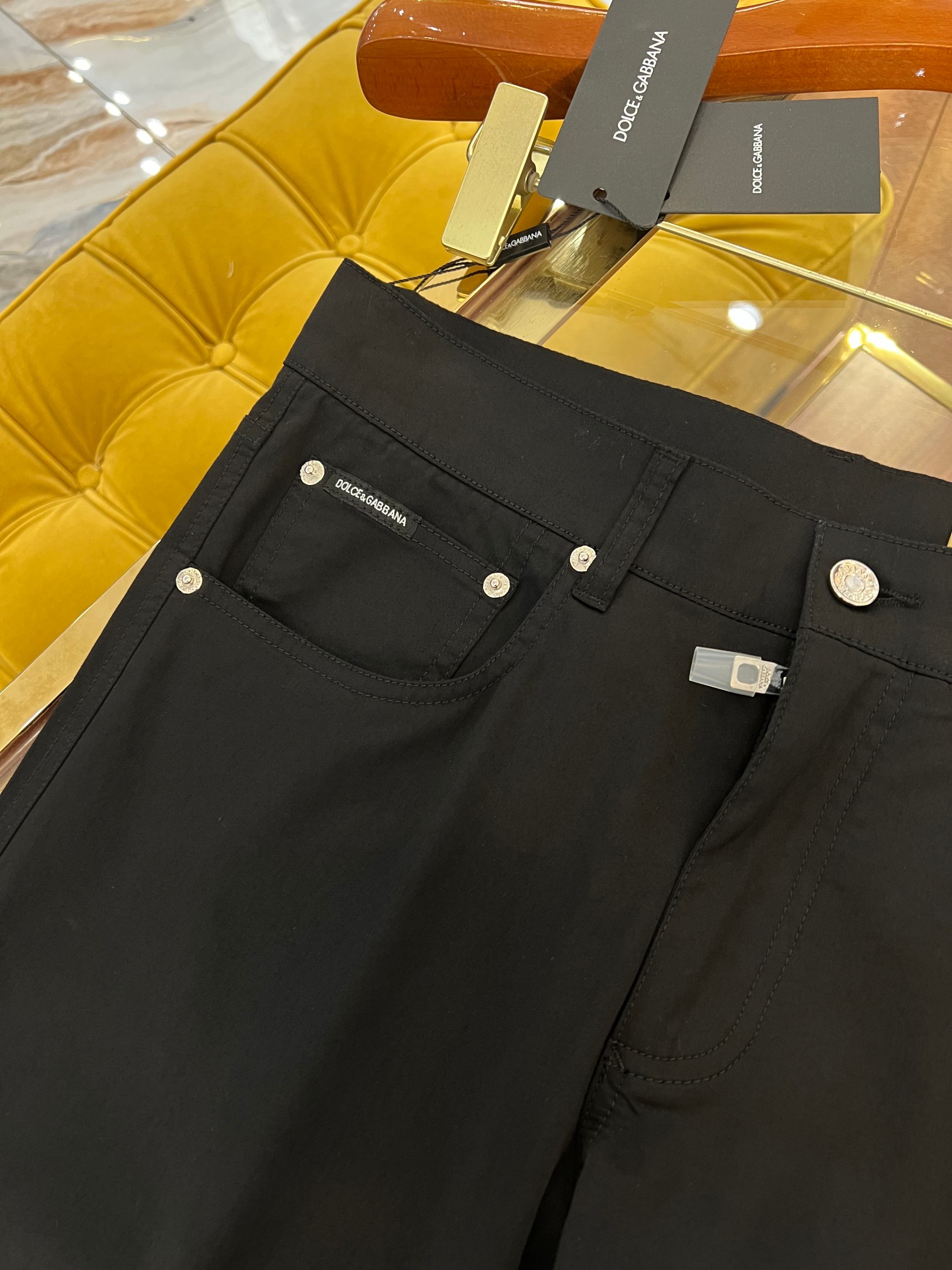 New 2025 SS🔥DG Leisure Pants: Gator-Skin Logo, Cotton-Bullet Fabric, Gold Zipper, Size 44-54 - 图片 7