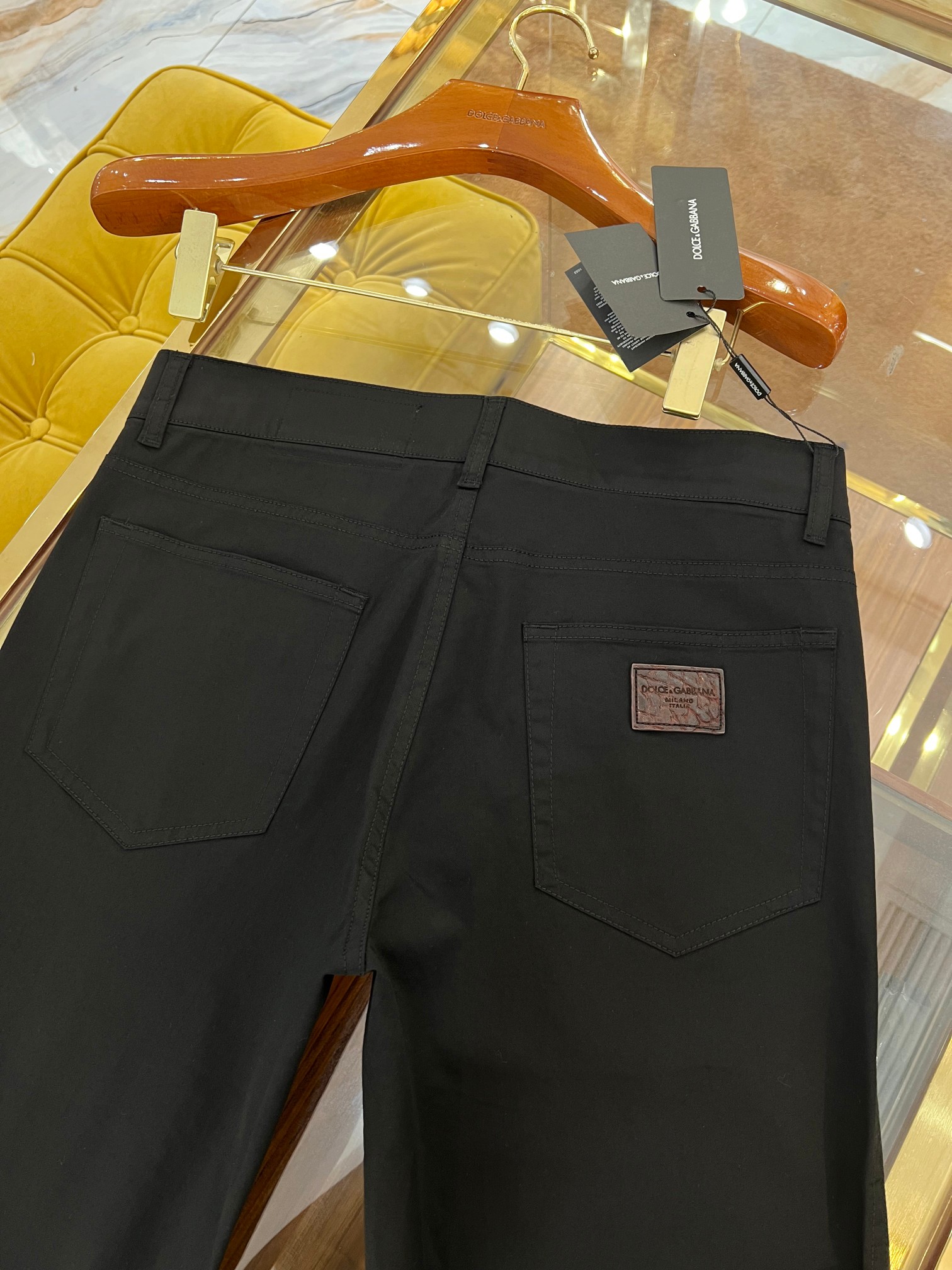 New 2025 SS🔥DG Leisure Pants: Gator-Skin Logo, Cotton-Bullet Fabric, Gold Zipper, Size 44-54 - 图片 4