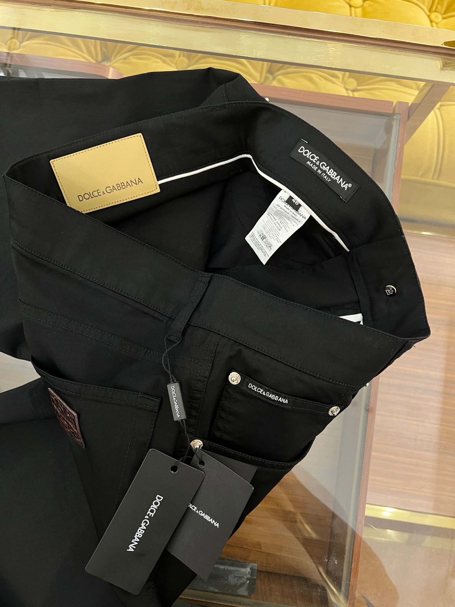 New 2025 SS🔥DG Leisure Pants: Gator-Skin Logo, Cotton-Bullet Fabric, Gold Zipper, Size 44-54 - 图片 9