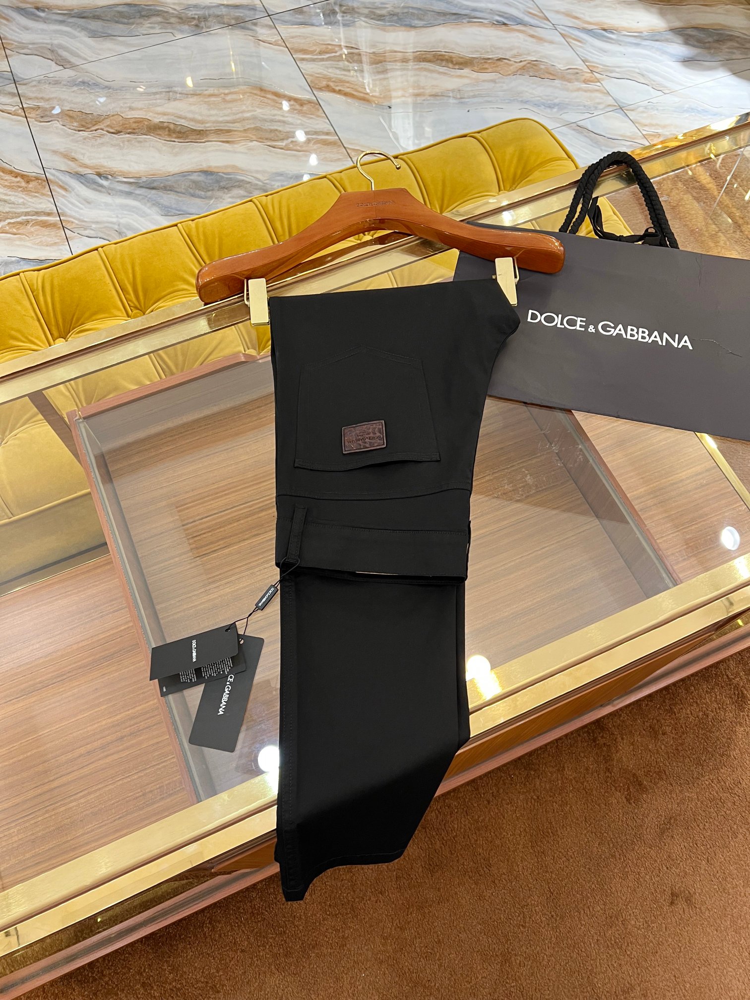 New 2025 SS🔥DG Leisure Pants: Gator-Skin Logo, Cotton-Bullet Fabric, Gold Zipper, Size 44-54 - 图片 1