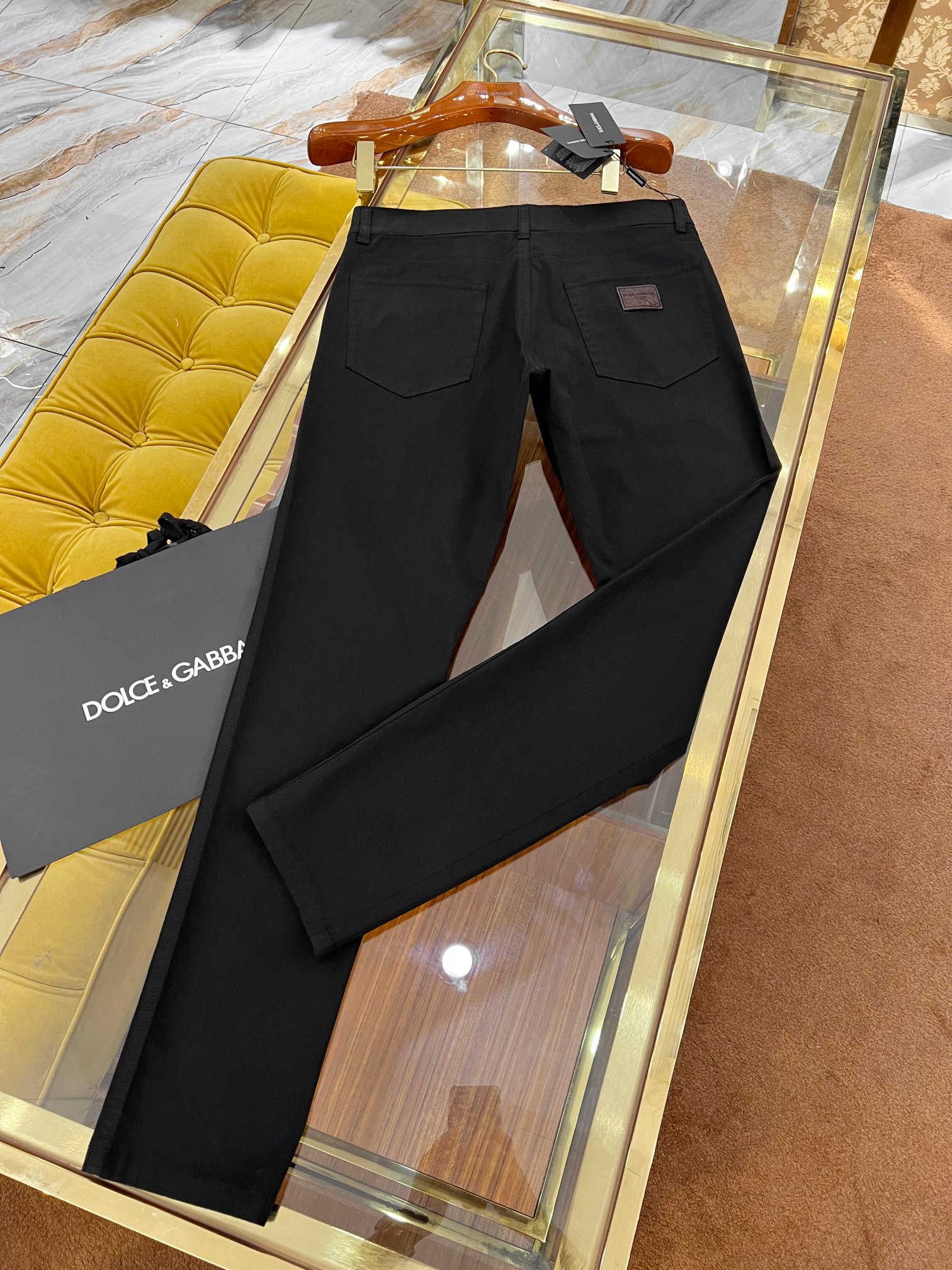 New 2025 SS🔥DG Leisure Pants: Gator-Skin Logo, Cotton-Bullet Fabric, Gold Zipper, Size 44-54 - 图片 3