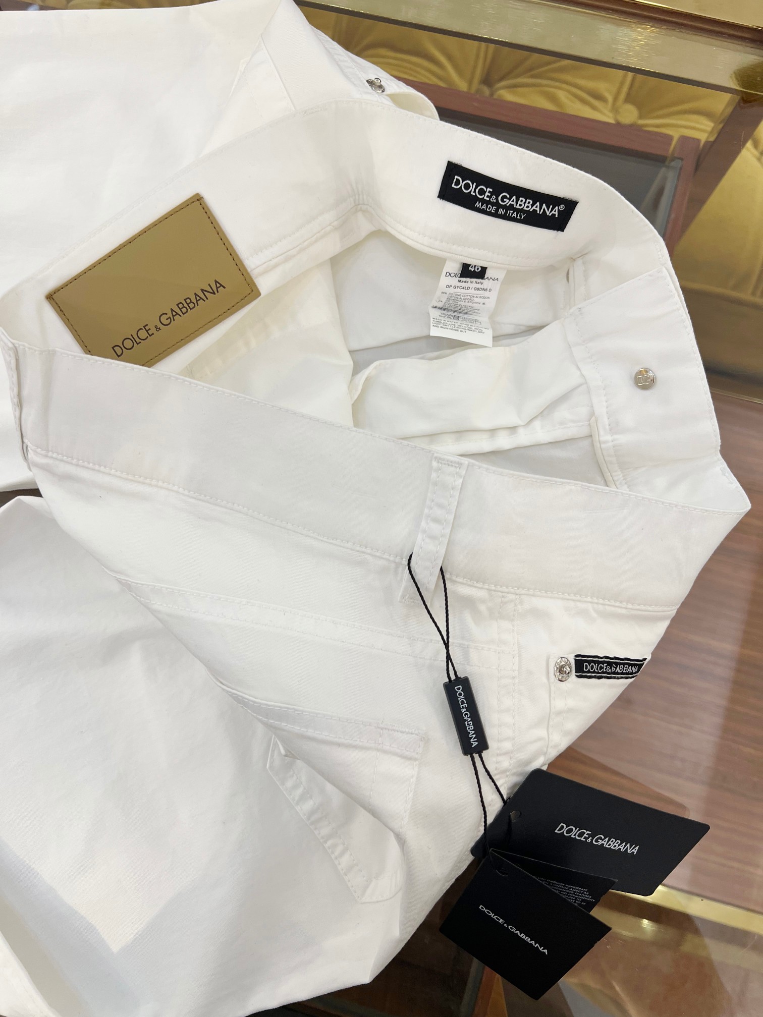 New SS🔥DG Leisure Pants Five-Pack: Alligator Logo, Gold Zipper, Cotton Fabric, Sizes 44-54 - 图片 9