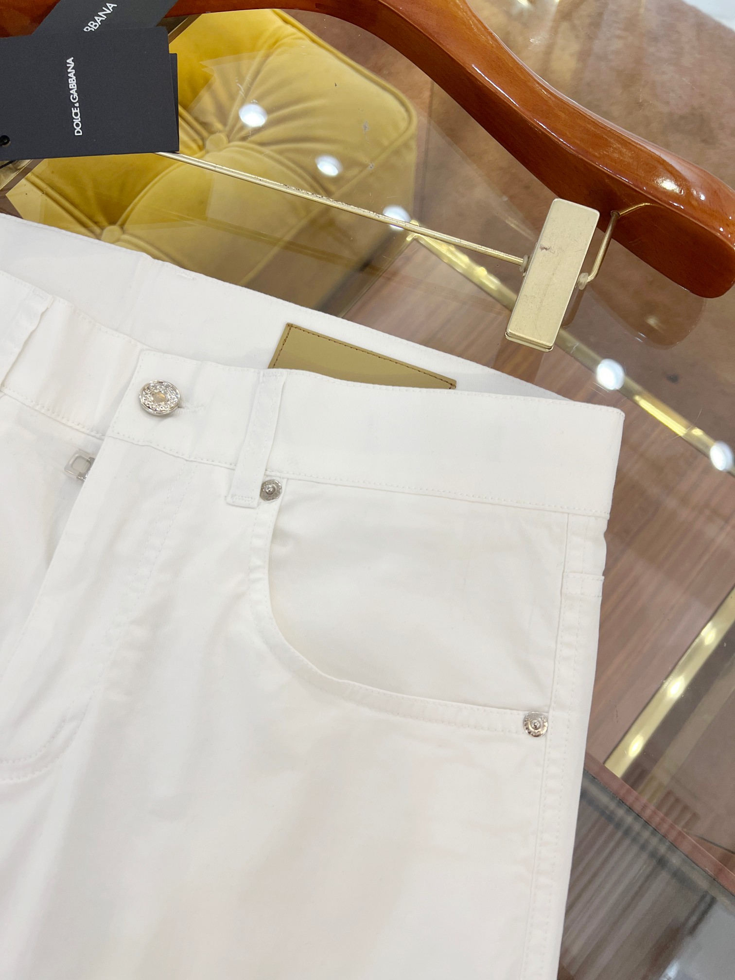 New SS🔥DG Leisure Pants Five-Pack: Alligator Logo, Gold Zipper, Cotton Fabric, Sizes 44-54 - 图片 8