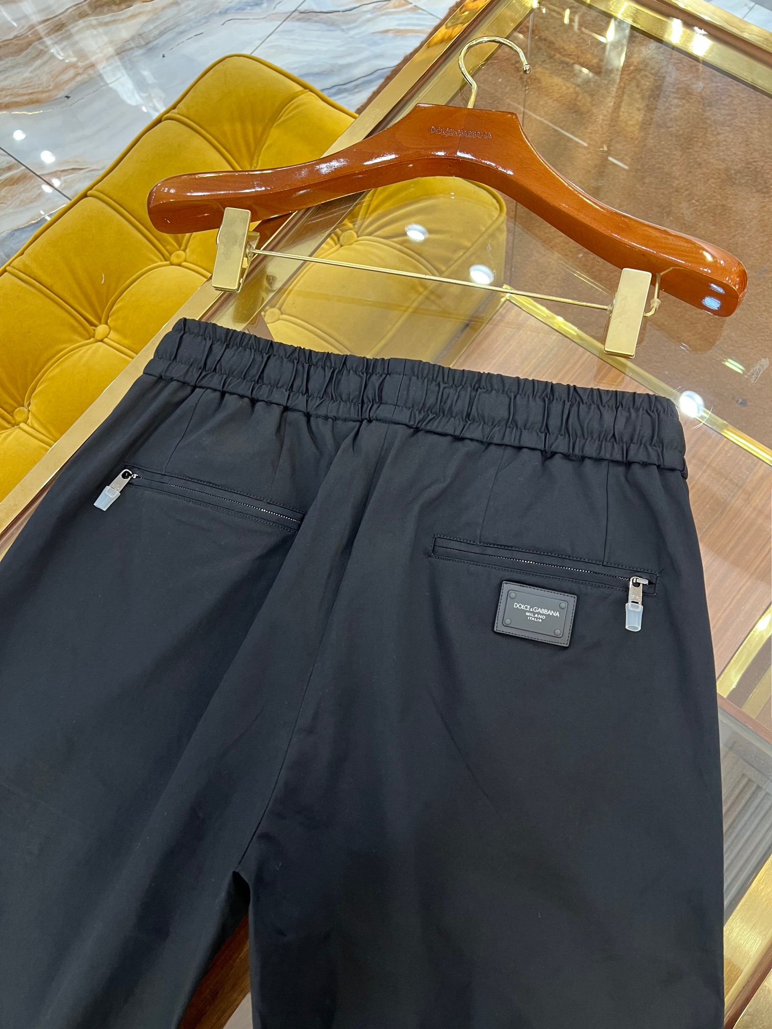   2025SS🔥DG新款休闲裤 经典款配色皮牌logo 棉质弹力薄料 完美五金拉链定制 百搭自留 深蓝