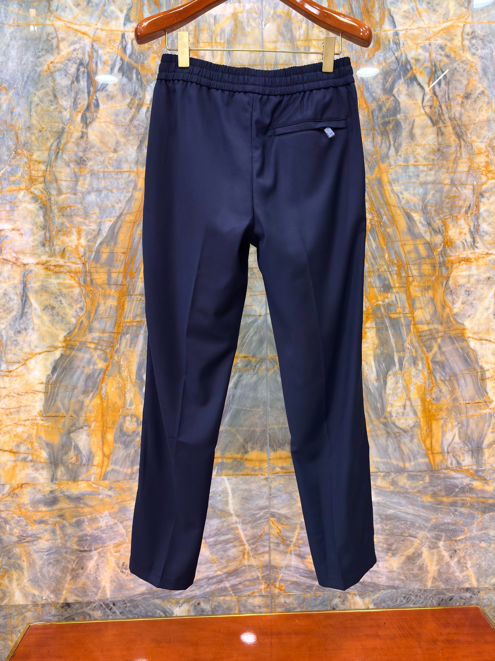 2025/AW🔥新款羊毛休闲裤 100%进口羊毛面料 光泽质感超级好 直筒裤型 老钱穿搭必备 蓝色已断货