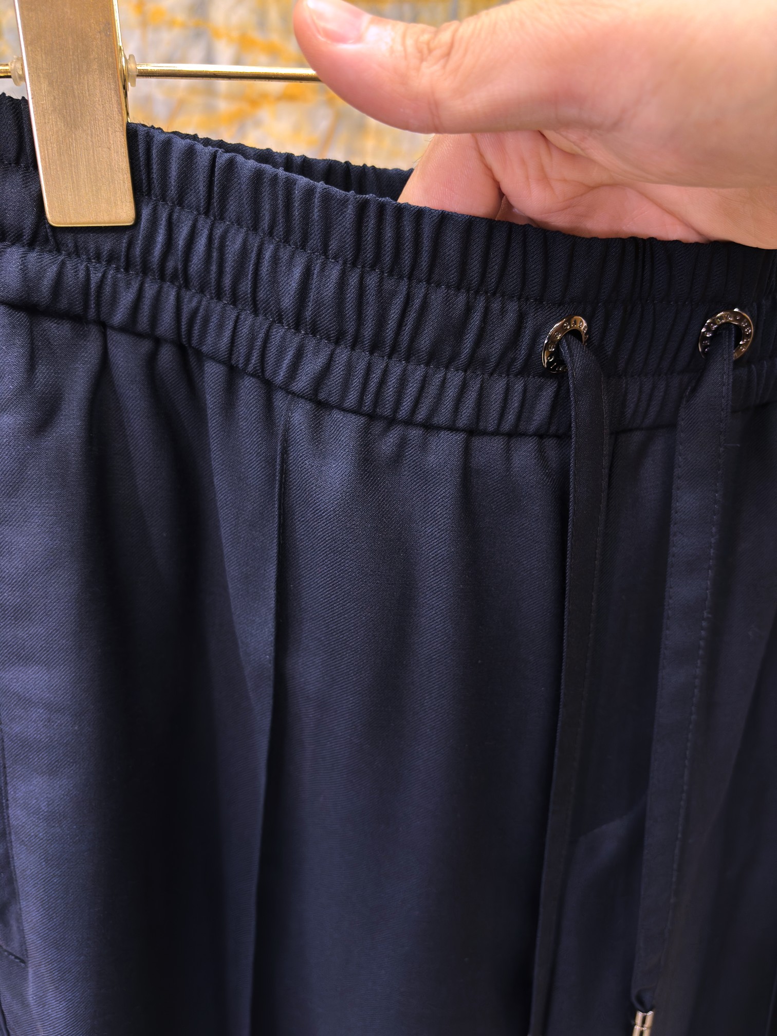 2025/AW🔥新款羊毛休闲裤 100%进口羊毛面料 光泽质感超级好 直筒裤型 老钱穿搭必备 蓝色已断货