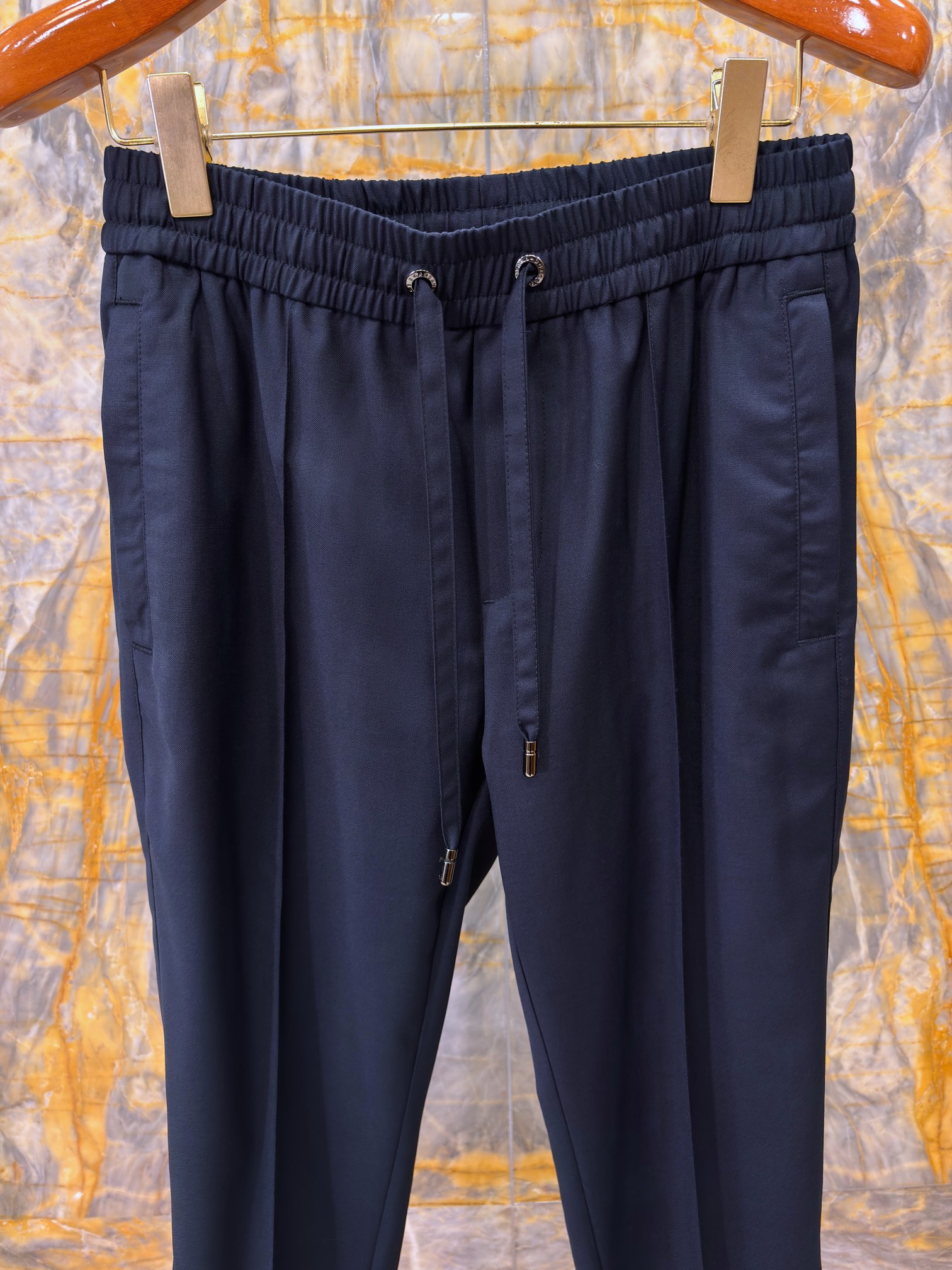 2025/AW🔥新款羊毛休闲裤 100%进口羊毛面料 光泽质感超级好 直筒裤型 老钱穿搭必备 蓝色已断货