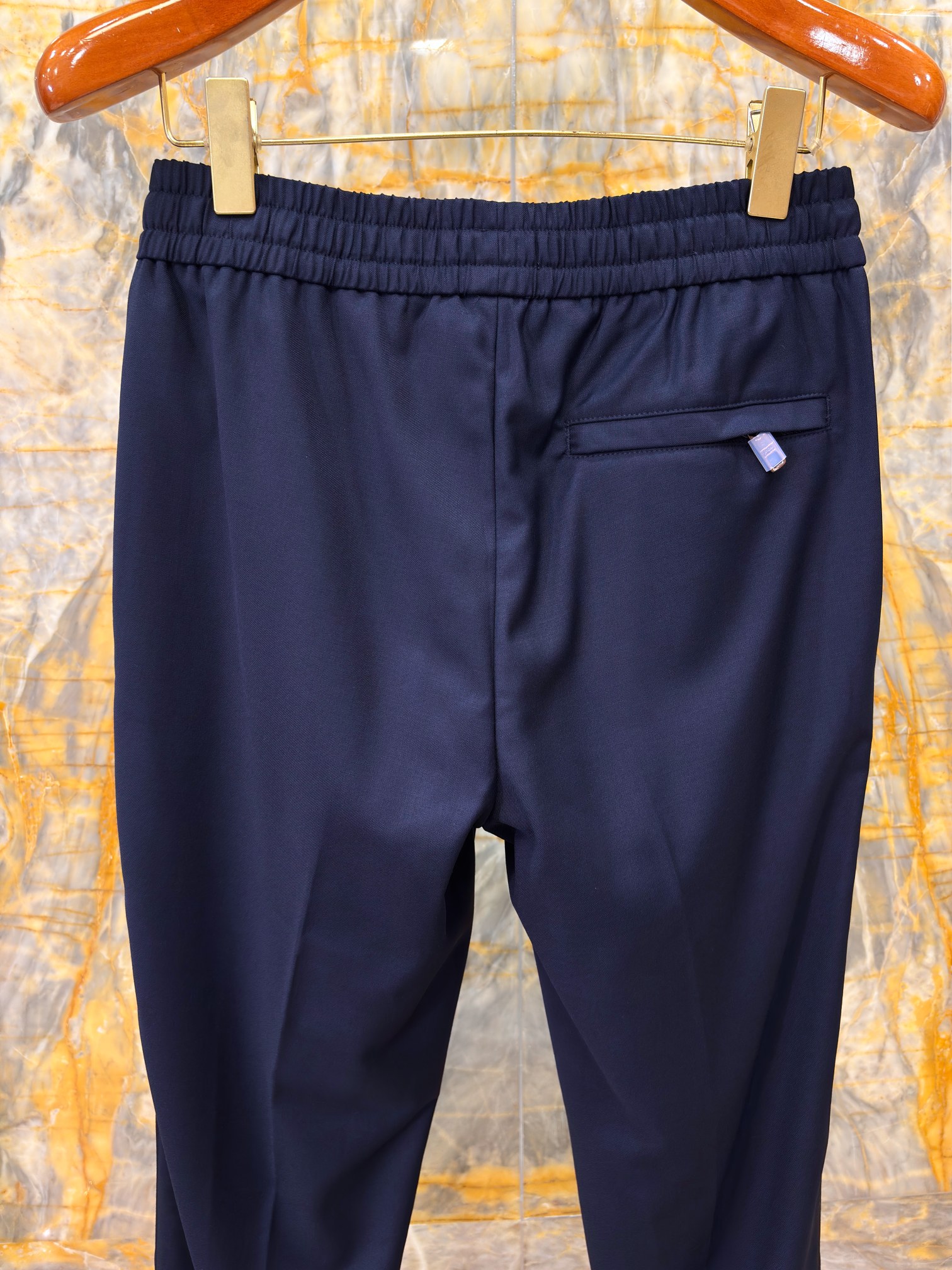 2025/AW🔥新款羊毛休闲裤 100%进口羊毛面料 光泽质感超级好 直筒裤型 老钱穿搭必备 蓝色已断货