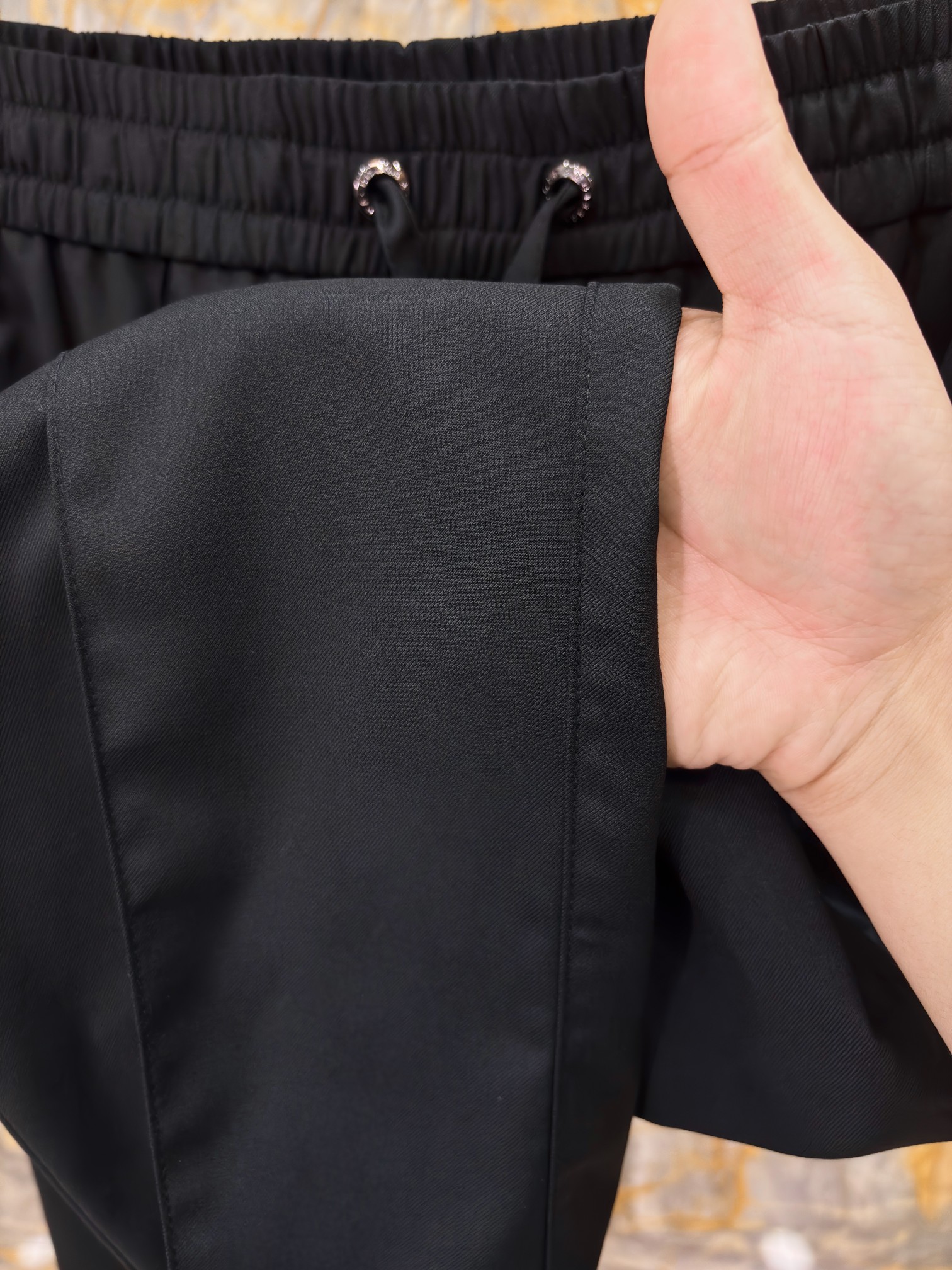 2025/AW🔥新款羊毛休闲裤 100%进口羊毛面料 光泽质感超级好 直筒裤型 老钱穿搭必备 黑色 Si