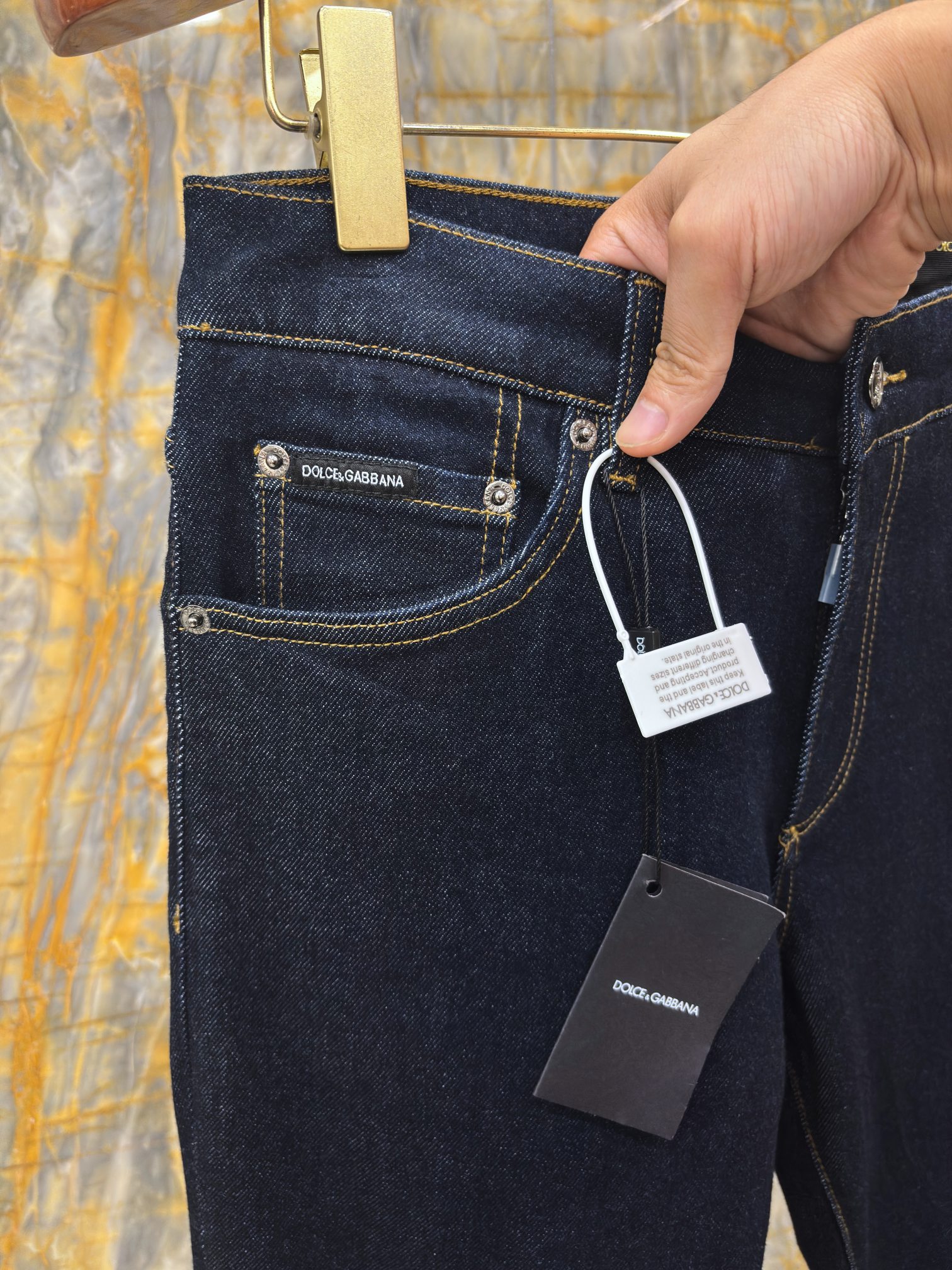 2025/AW🔥最新款DG 顶级牛仔裤 进口弹力原牛面料 独家大皮牌 高档拉链五金定制 SLIM修身小脚