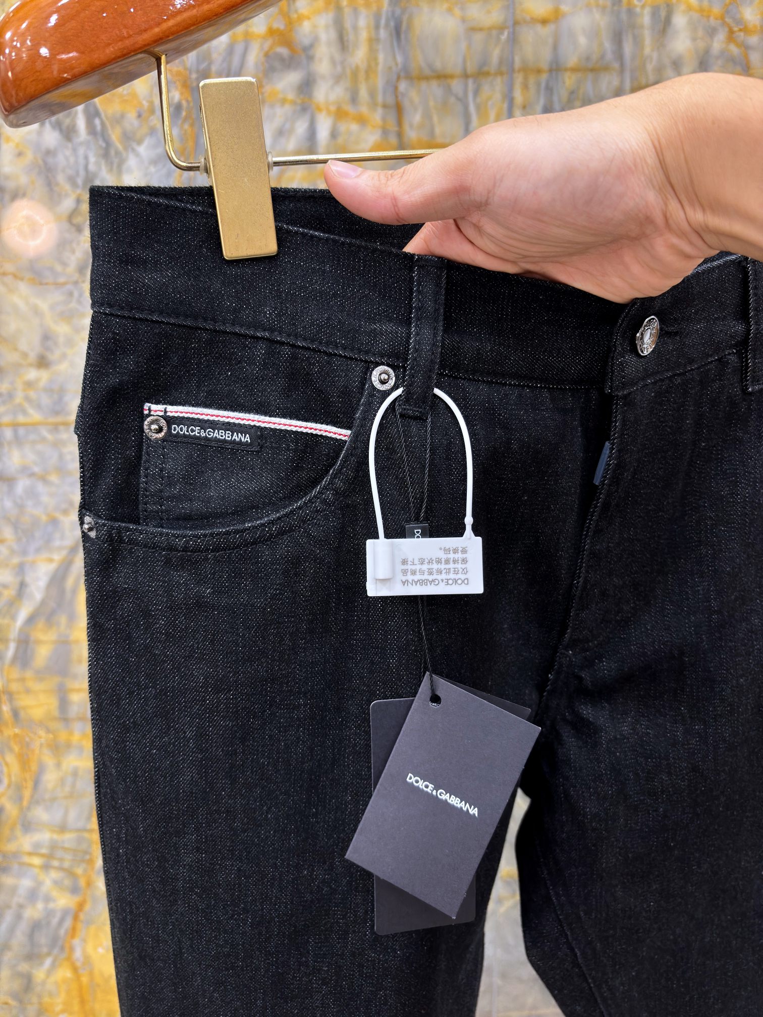 2025/AW🔥最新款DG 顶级牛仔裤 进口丹宁红边布面料 独家大皮牌 高档拉链五金定制 REGULAR