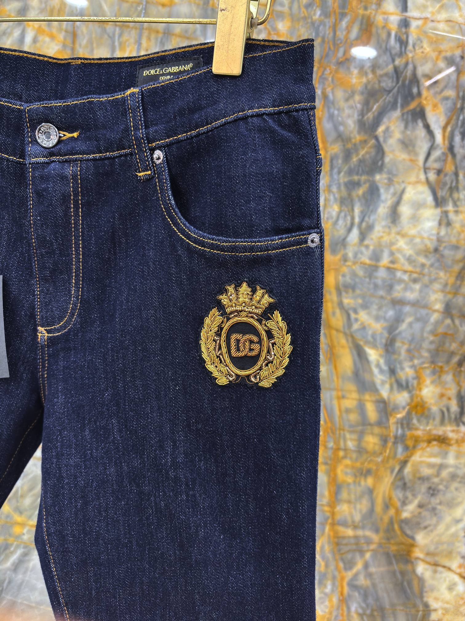 2025/AW🔥最新款DG 顶级牛仔裤 独家手工印度丝 进口原牛弹力面料 高档拉链五金定制 SLIM修身