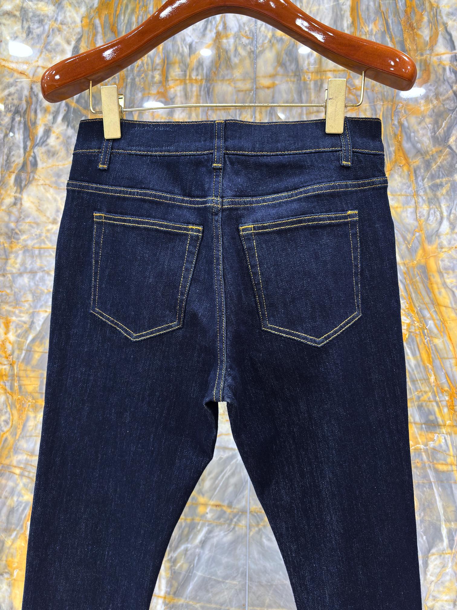 2025/AW🔥最新款DG 顶级牛仔裤 独家手工印度丝 进口原牛弹力面料 高档拉链五金定制 SLIM修身