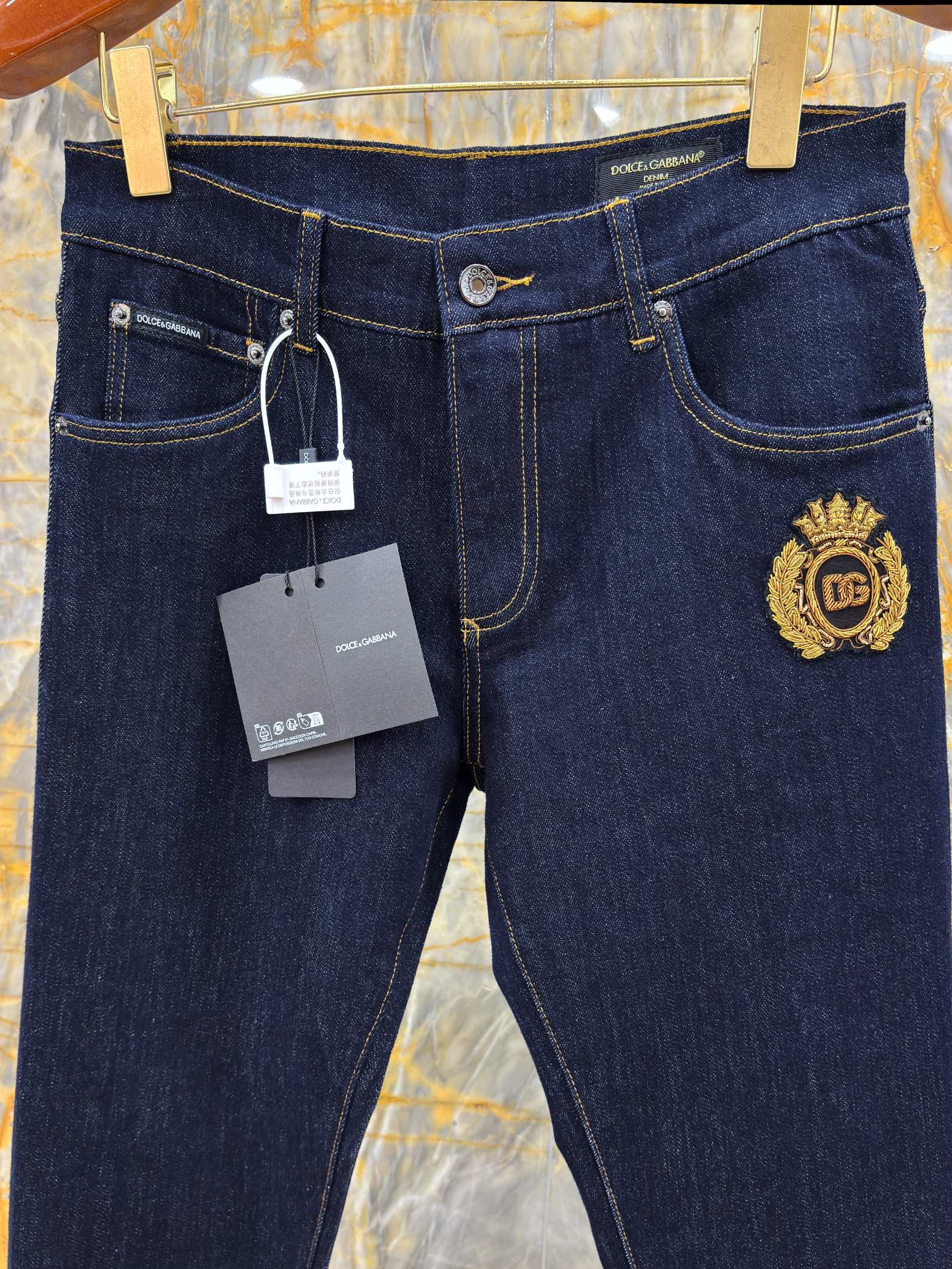 2025/AW🔥最新款DG 顶级牛仔裤 独家手工印度丝 进口原牛弹力面料 高档拉链五金定制 SLIM修身