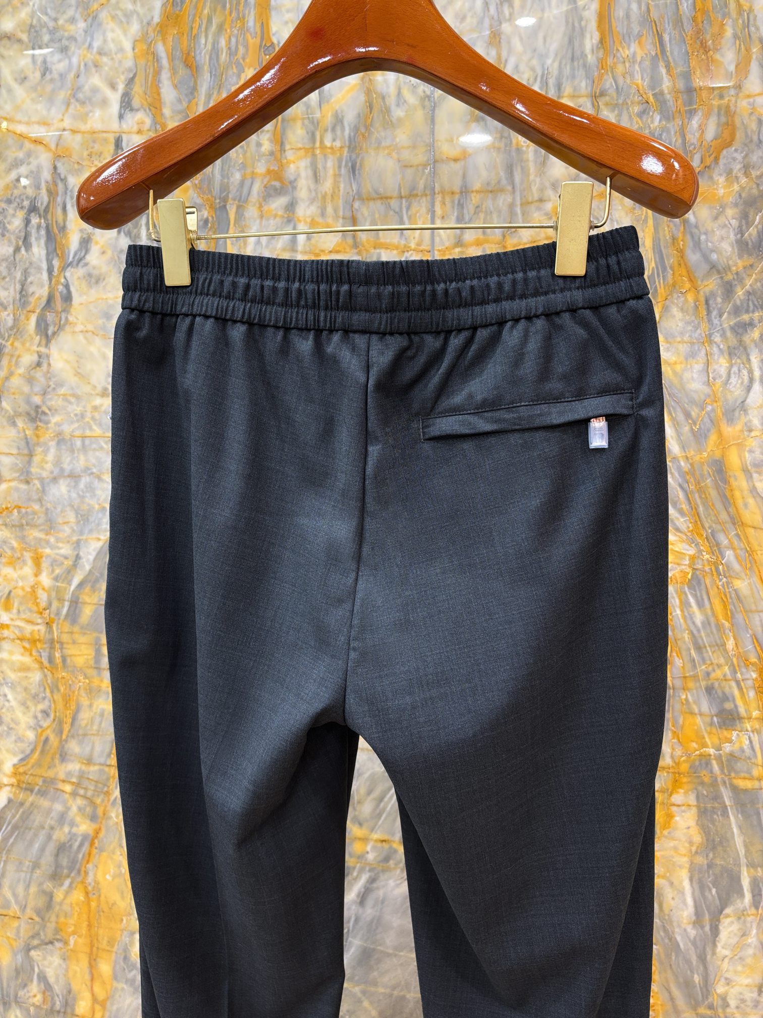 2025/AW🔥新款羊毛休闲裤 100%进口羊毛面料 光泽质感超级好 直筒裤型 老钱穿搭必备 花灰色Si