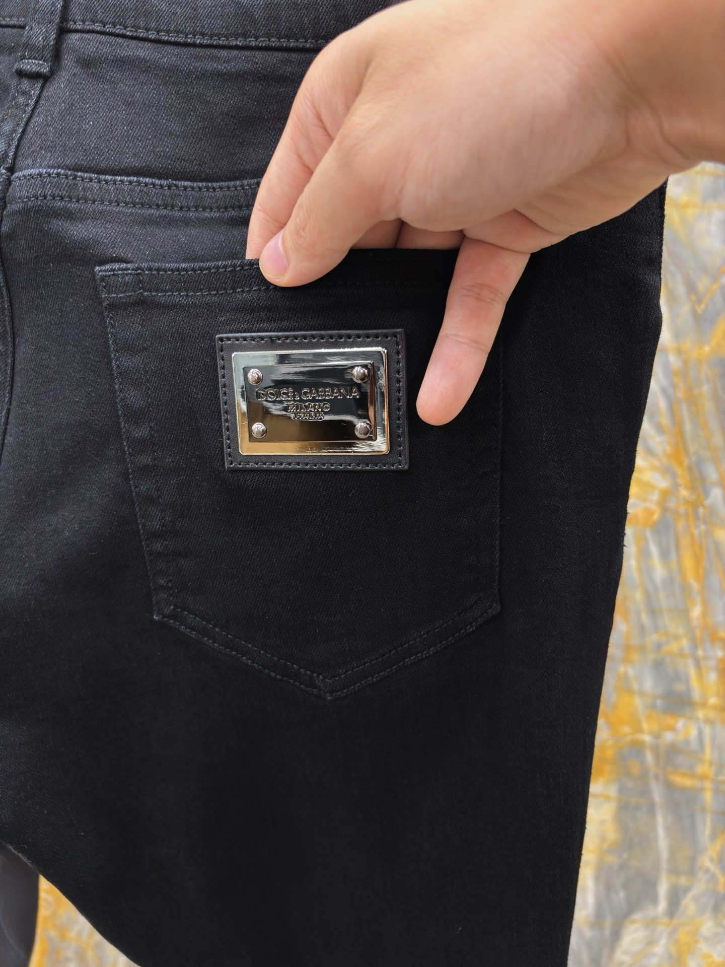 2025/AW🔥最新款DG 顶级牛仔裤 进口黑牛弹力面料 独家大皮牌 高档拉链五金定制 SLIM修身小脚