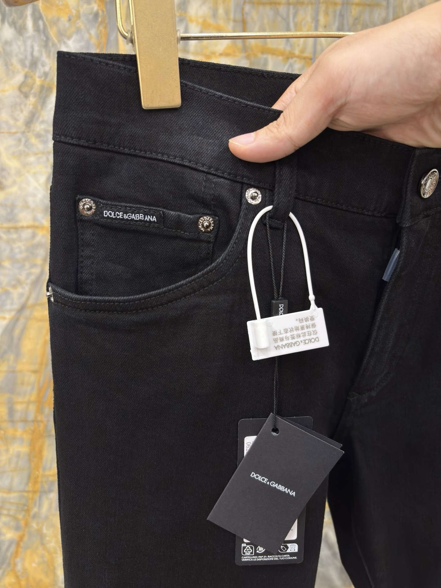 2025/AW🔥最新款DG 顶级牛仔裤 进口黑牛弹力面料 独家大皮牌 高档拉链五金定制 SLIM修身小脚