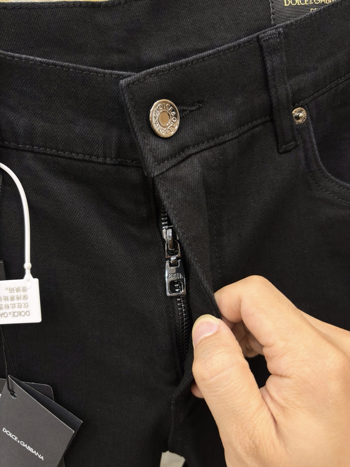2025/AW🔥最新款DG 顶级牛仔裤 进口黑牛弹力面料 独家大皮牌 高档拉链五金定制 SLIM修身小脚
