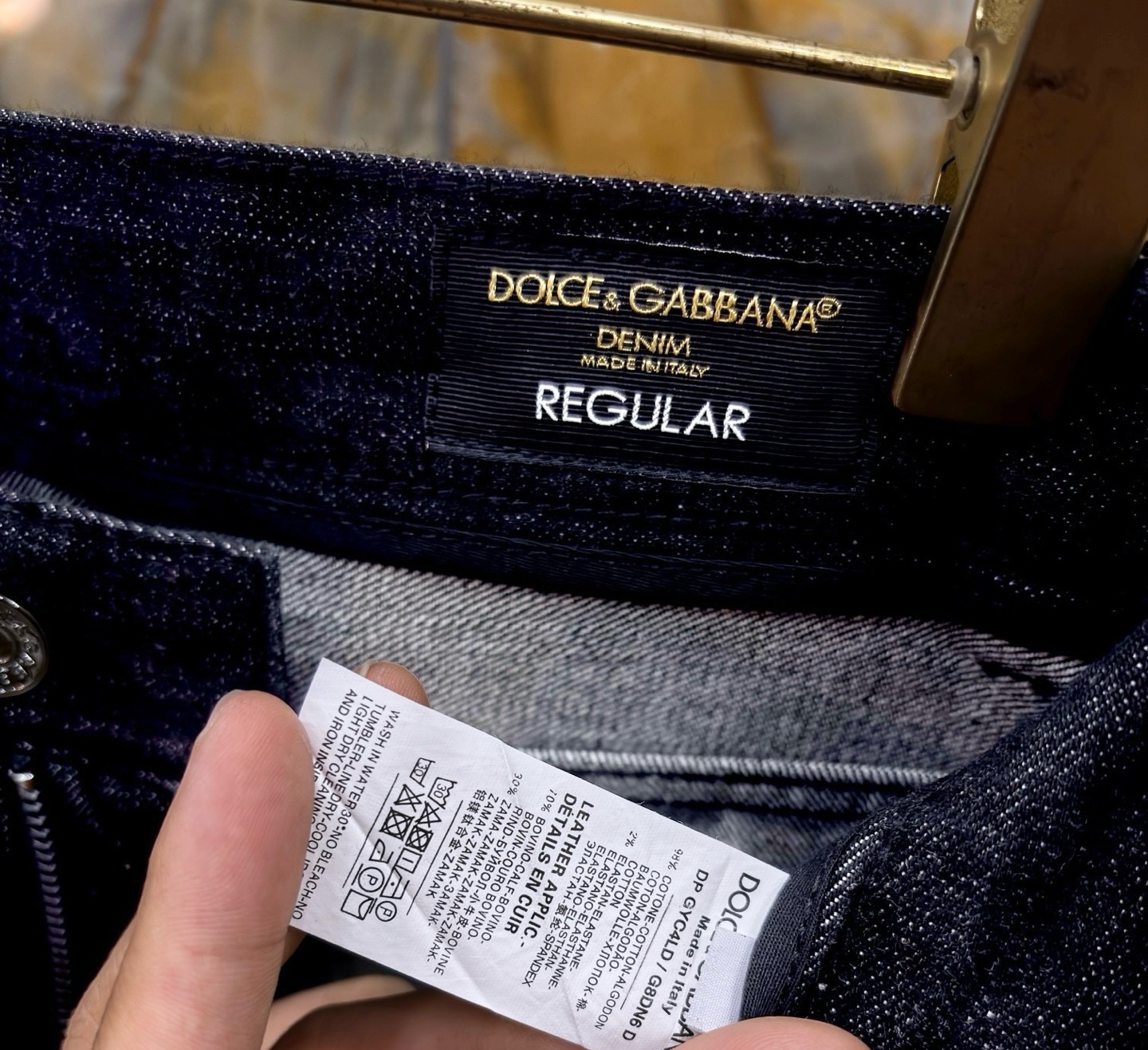 2025/AW🔥最新款DG 顶级牛仔裤 进口丹宁红边布面料 独家大皮牌 高档拉链五金定制 REGULAR