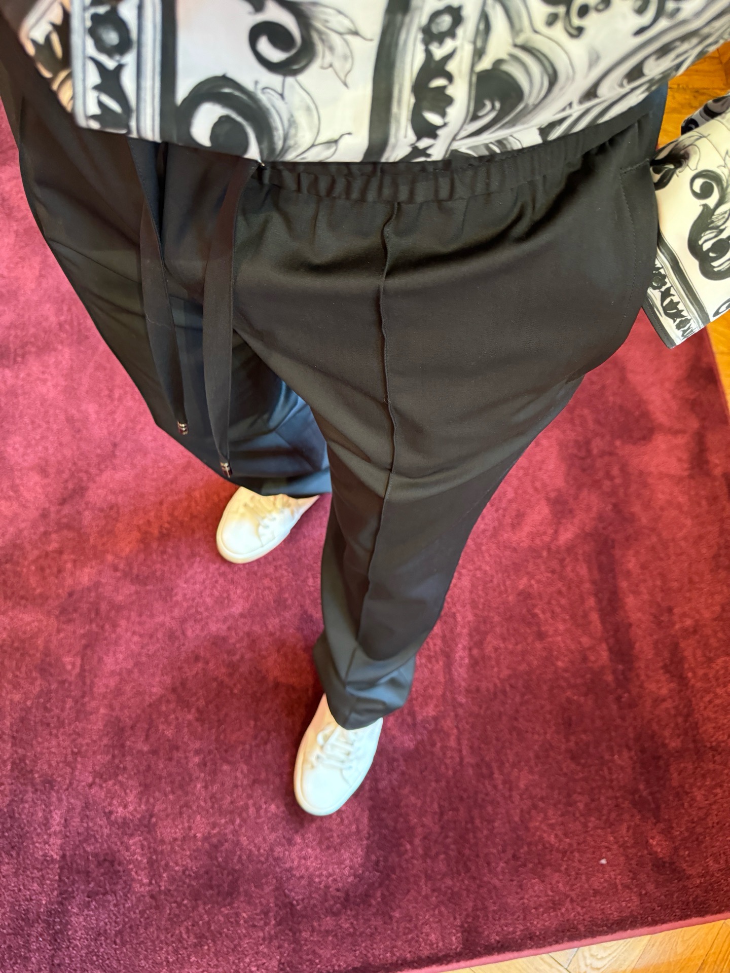 DG羊毛长裤材料跟版型都很在线