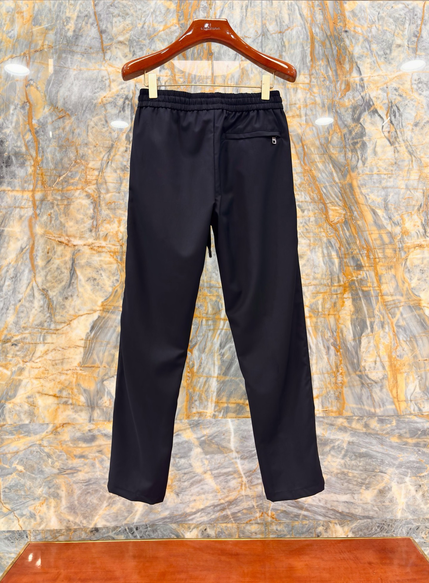 2025/AW🔥新款羊毛休闲裤 100%进口羊毛面料 光泽质感超级好 直筒裤型 老钱穿搭必备 黑色 Si