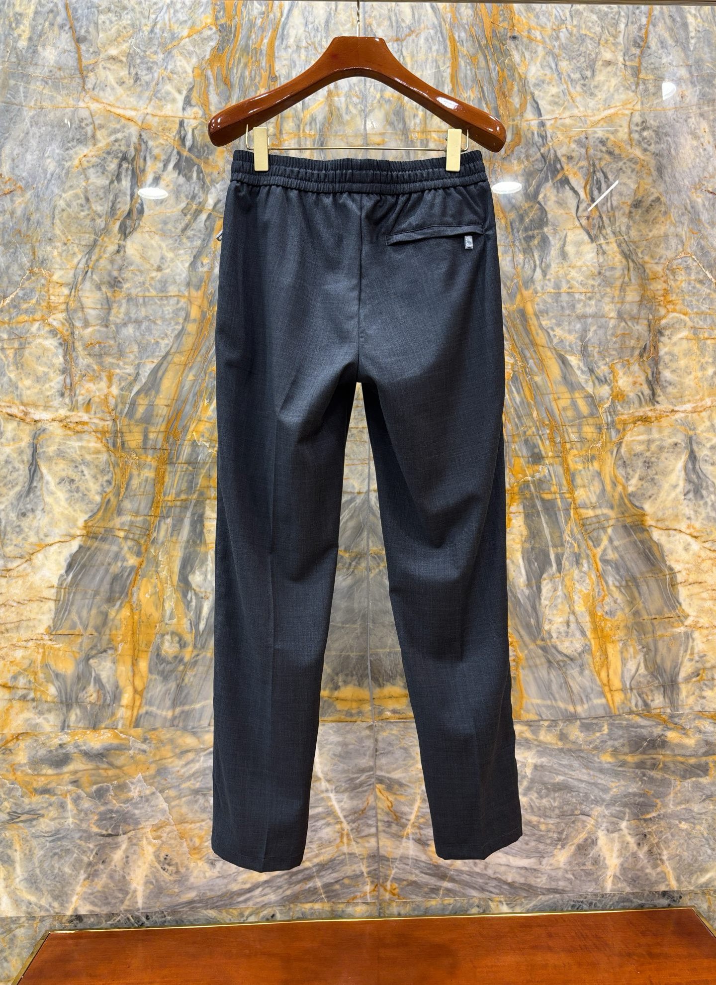 2025/AW🔥新款羊毛休闲裤 100%进口羊毛面料 光泽质感超级好 直筒裤型 老钱穿搭必备 花灰色Si