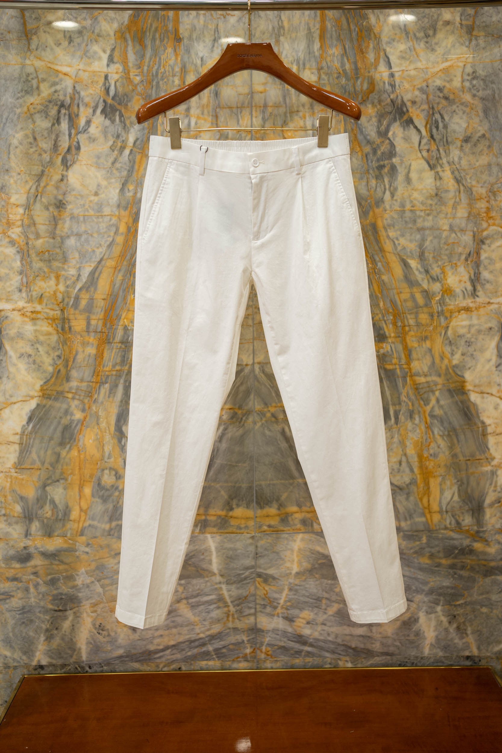 Pantalon Décontracté pour Homme avec Logo DG Brodé en Coton de Qualité Supérieure