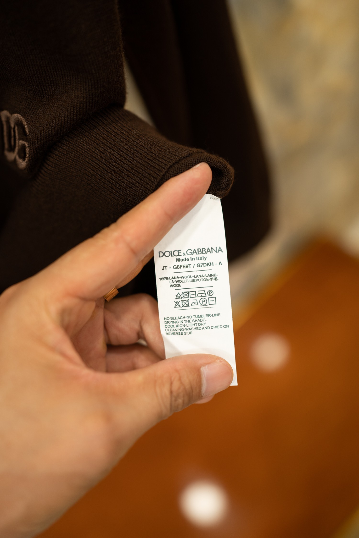 Dolce & Gabbana Men's Brown Wool Sweater with Embroidered DG Logo 10 a1759662683760 8723