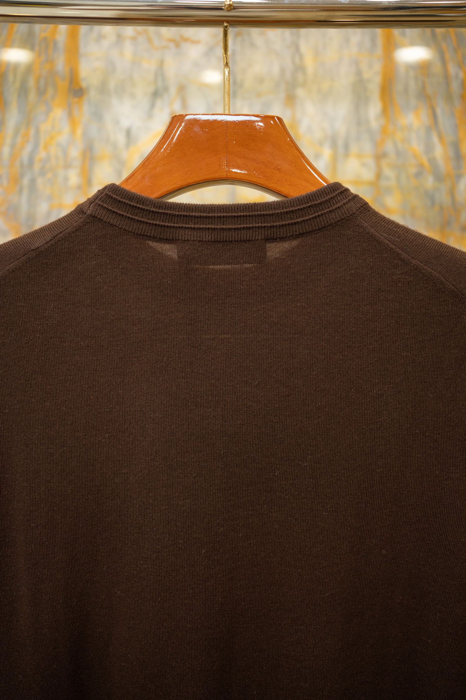 Dolce & Gabbana Men's Brown Wool Sweater with Embroidered DG Logo 9 a1759662683900 4434