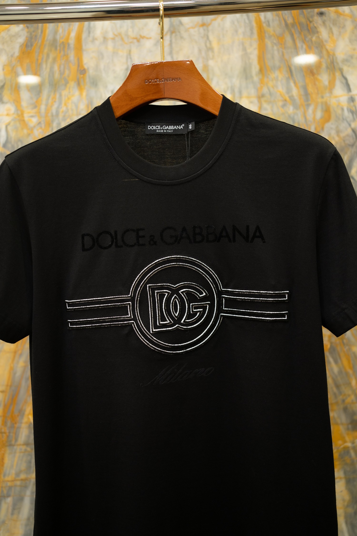 2026SS🔥最新款T恤 DG字母立体植绒工艺 原版面料定织 Size:44-52