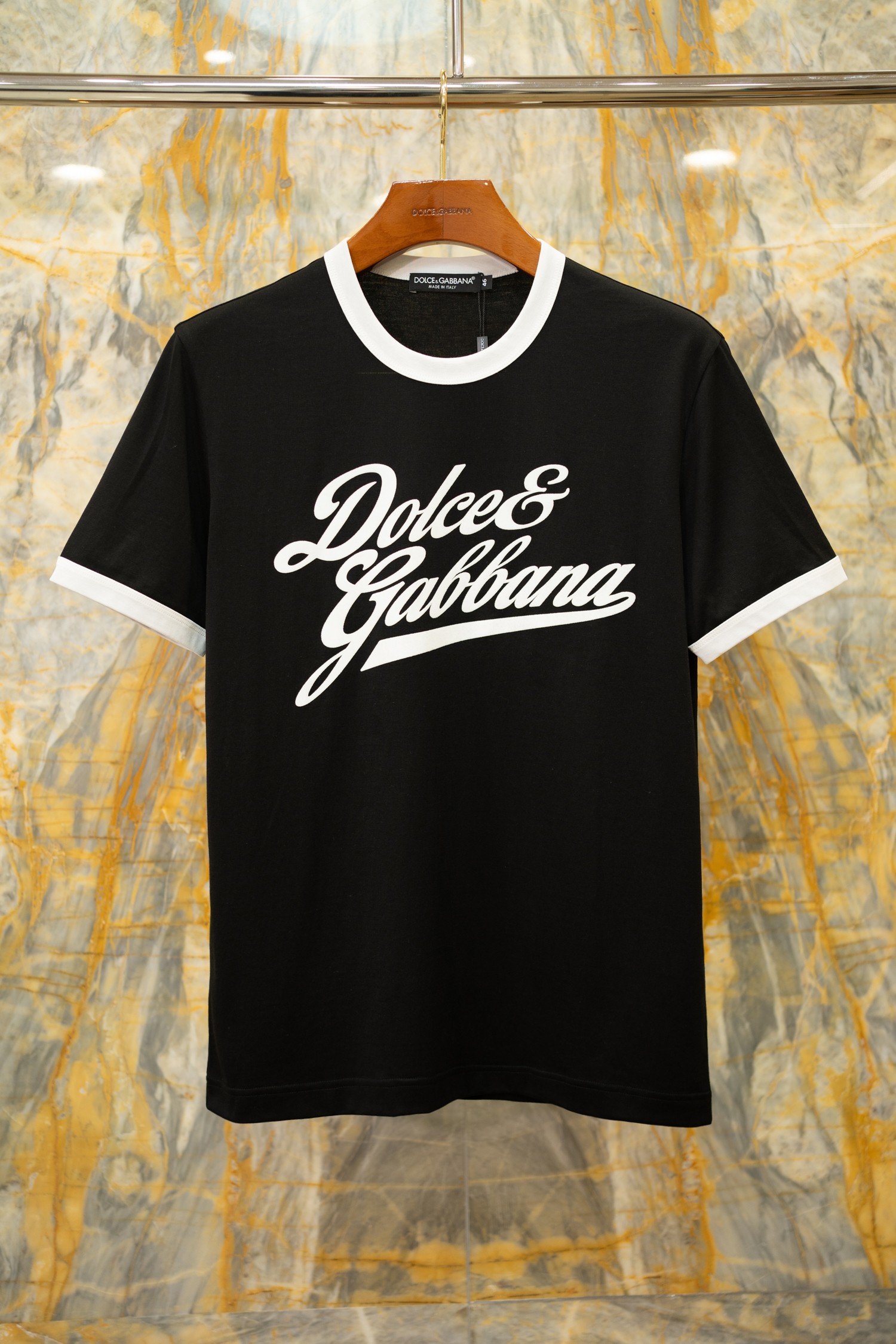 2026SS🔥DG最新款T恤 完美植绒印花工艺 撞色罗纹设计 原版面料定织 独家发售 Size:44-5