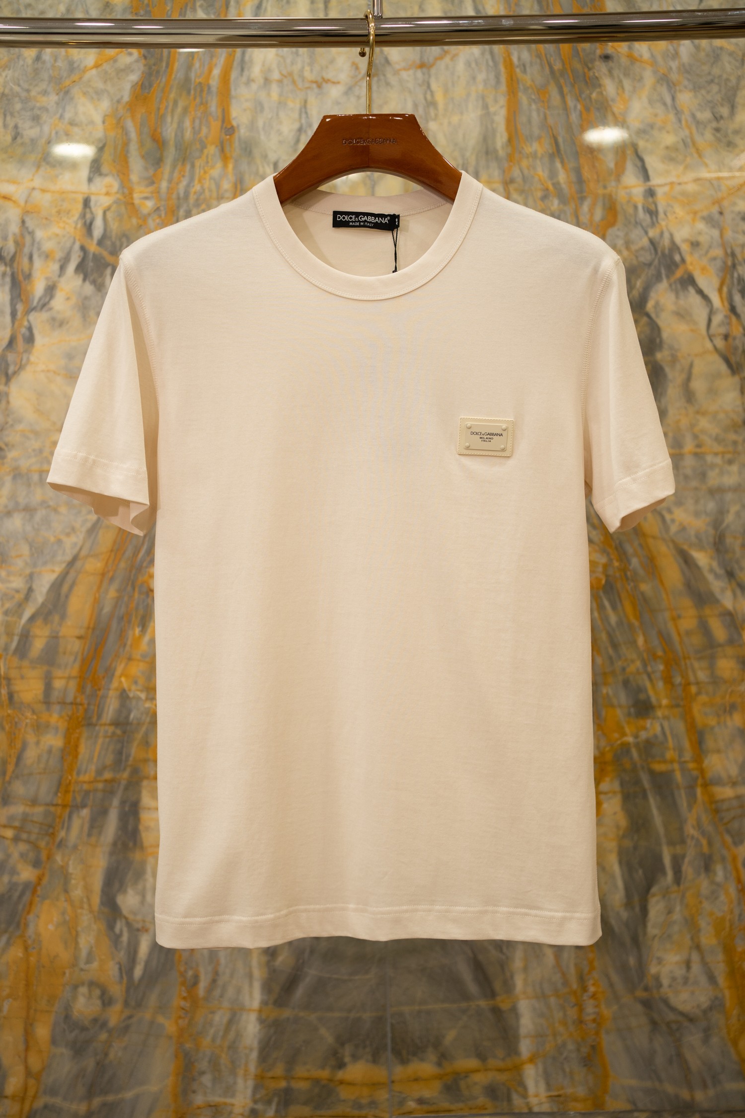 2026SS🔥DG爆款T恤 经典配色皮牌logo 原版面料全新升级 米杏色 Size：44-56