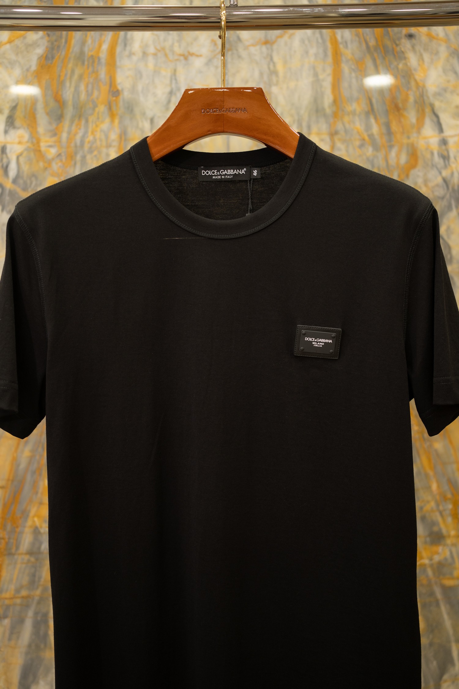 2026SS🔥DG爆款T恤 经典配色皮牌logo 原版面料全新升级 黑色 Size：44-56