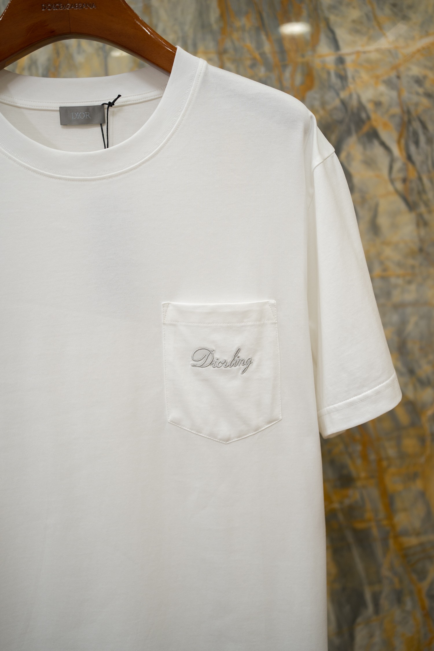 2026SS🔥CD新款T恤 胸前口袋刺绣标识 S-XXL