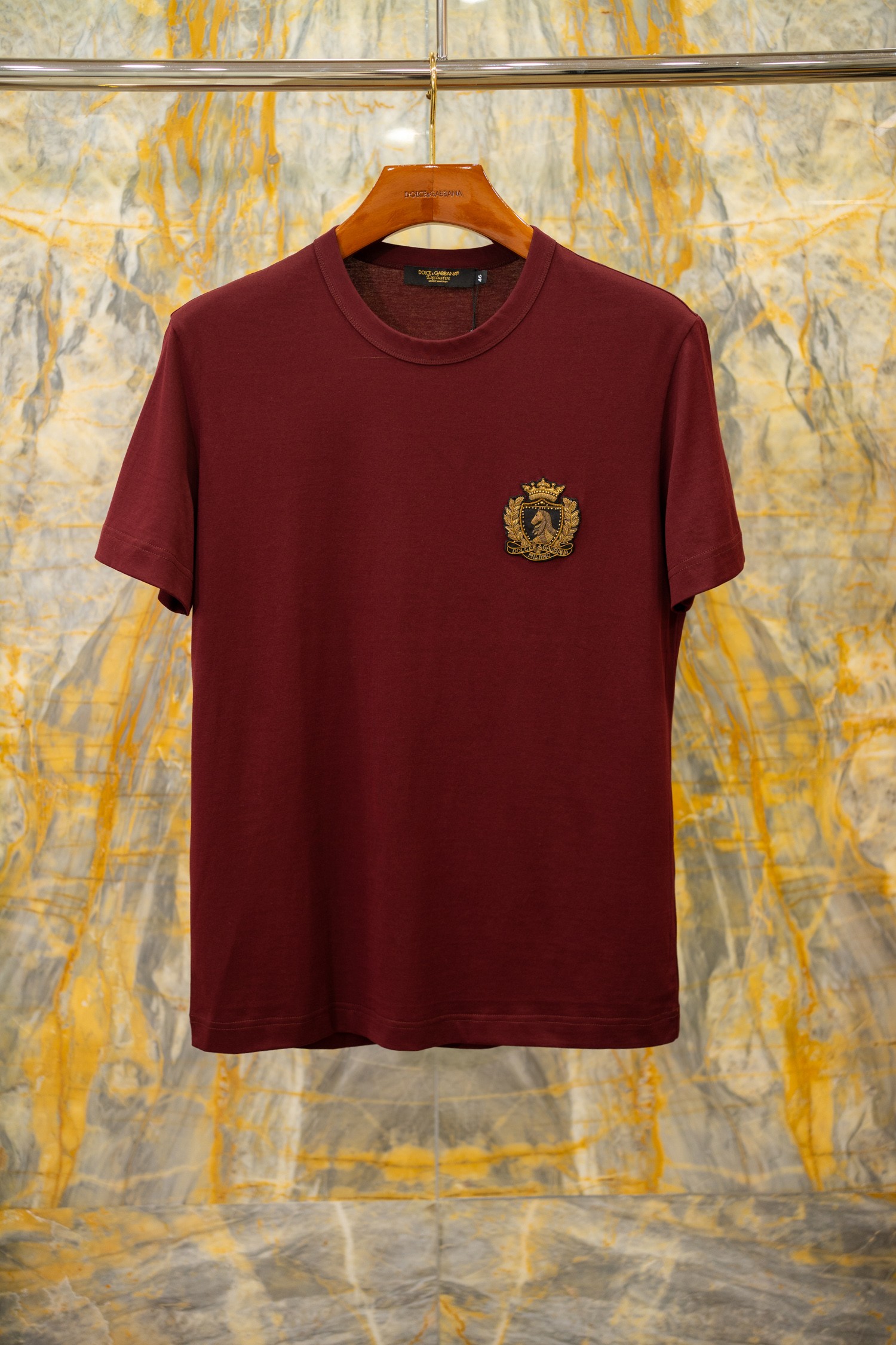 NO:785815,2026SSDG new T-shirt Year of the Horse limited edition top handmade Indian silk original fabric custom woven burgundy Size: 44-52, Dolce & Gabbana-clothing, Dolce&Gabbana, tees, t-shirt,198609092026SSDG新款T恤 马年限定款顶级手工印度丝 原版面料定织 酒红色 Size:44-52,杜嘉班纳-服装,Dolce&Gabbana,tees，t-shirt,,Women's clothing